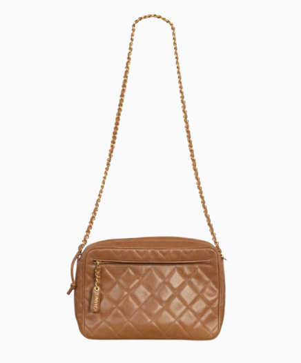 Sac Camera Vintage Cuir 80's