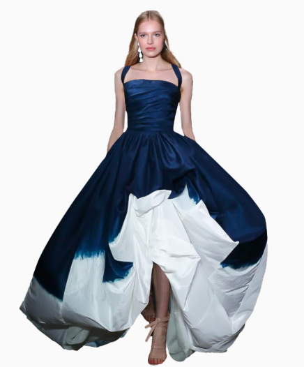 Robe Tie And Dye Blue And White Pre Spring 2019