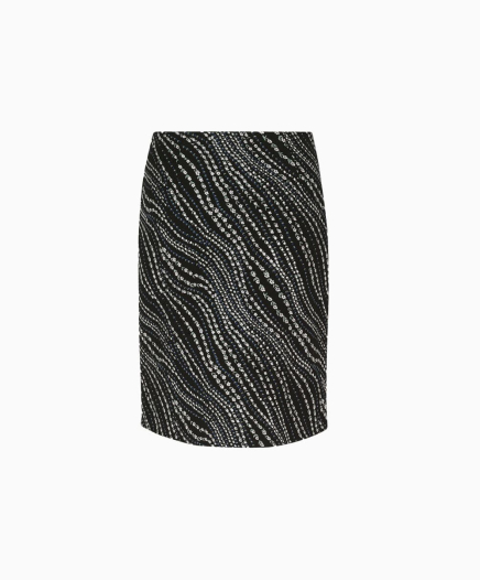 Jupe Lina Black Flower