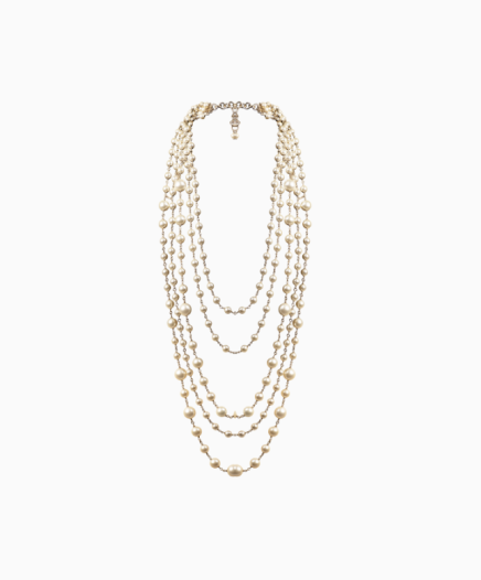 Sautoir Rail Pop Corn Blanc