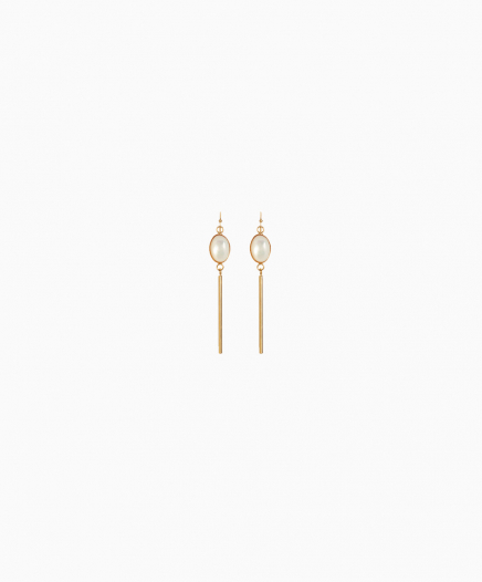 Boucles d'oreilles Pierre Nacre