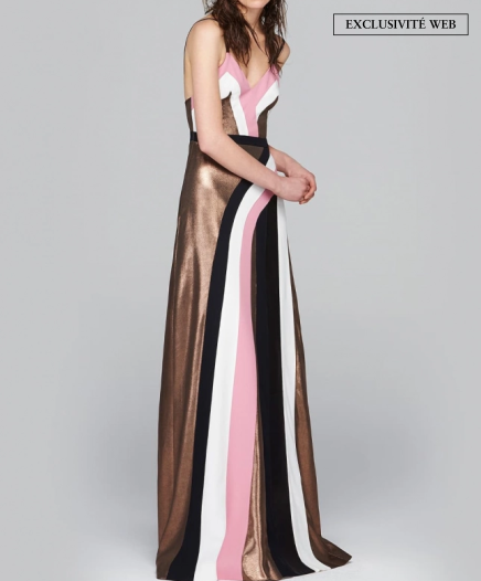 Robe Triangle Noire et Rose