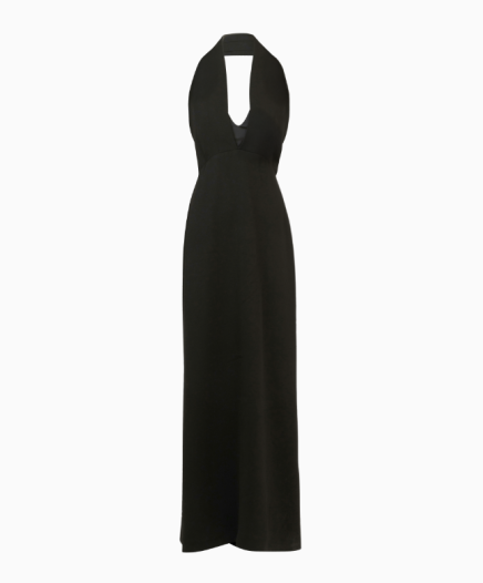 Robe Long Halter Noir