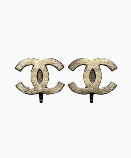 Boucles D'oreilles Double Little C Gold
