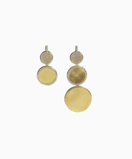 Boucles d'Oreilles Disque d'Or