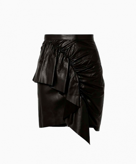 Jupe en cuir Nela