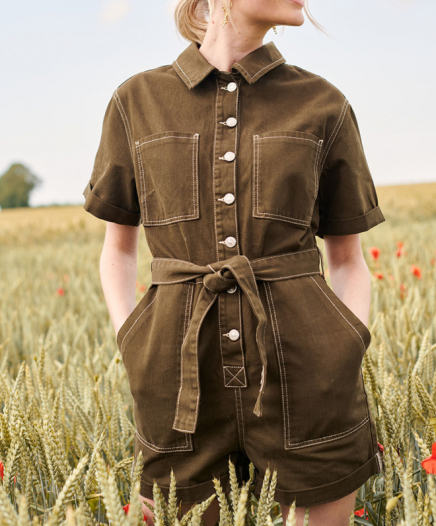 Combinaison Khaki Button Down Denim