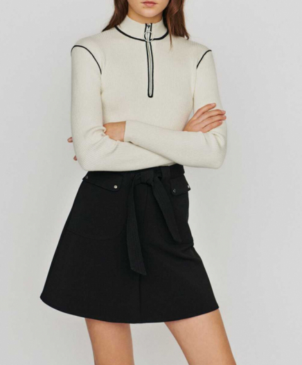 Jupe avec Ceinture à Nouer