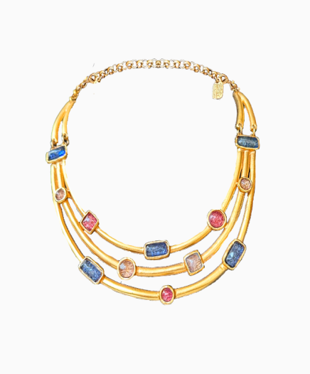 Collier Trio De Pierres