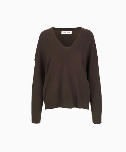 Pull Nola Cachemire Marron Foncé