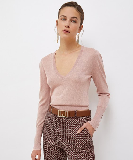 Pull Lurex Rose