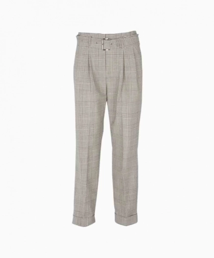 Pantalon Carotte Prince-de-Galles