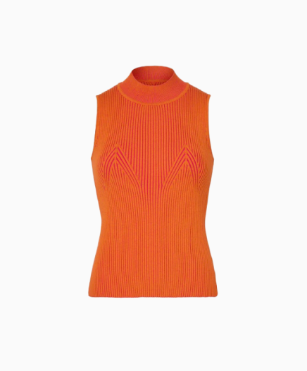 Top Plaited Knit Shell