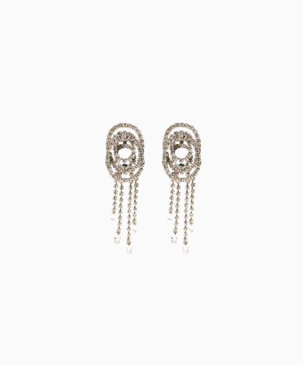 Boucles d'oreilles Nœud Cristal