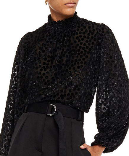 Top en Velours Dévoré