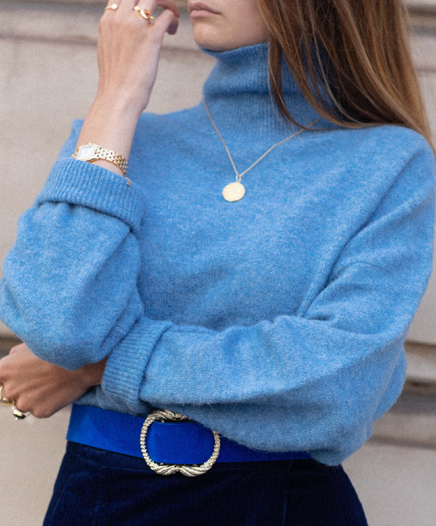 Pull Nola Cachemire Bleu