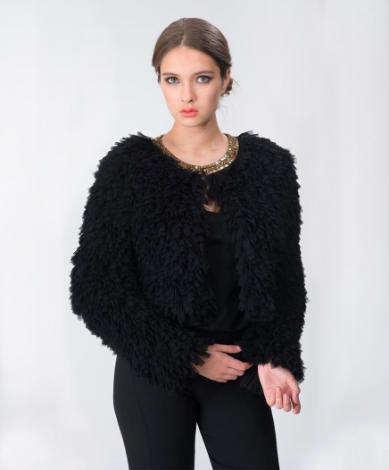 Blouson Perle Tulle noire