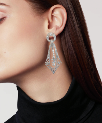 Boucles D'Oreilles Étoiles Art Déco