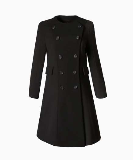 Manteau Wool Noir