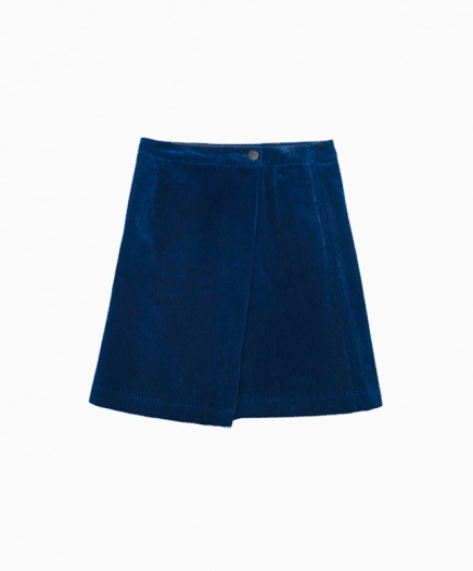 Jupe Velours Bleu