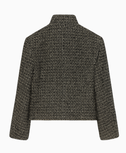 Veste Tweed Croisé Graphite
