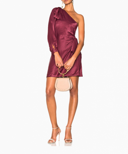 Robe Maples Bow Burgundy