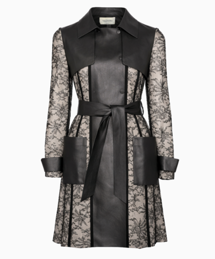 Manteau Ceinturé En Dentelle Et Cuir Resort 2011