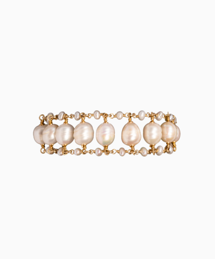 Bracelet Rail Pop Corn Blanc