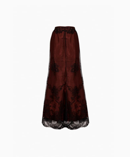 Jupe Burgundy Lace