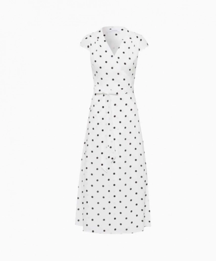 Robe Polka Dot Wrap Dress