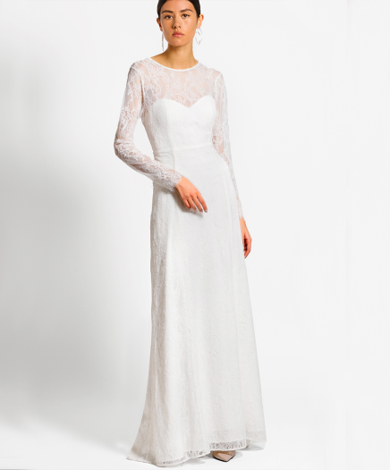 Robe De Cocktail Blanche- Exclusivité web