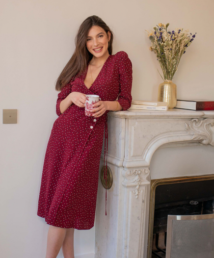 Robe Gabin Bordeaux-Exclusivité web