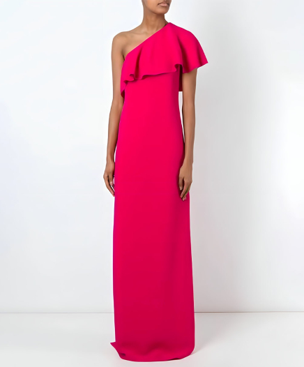 Robe Asymétrique Fuchsia