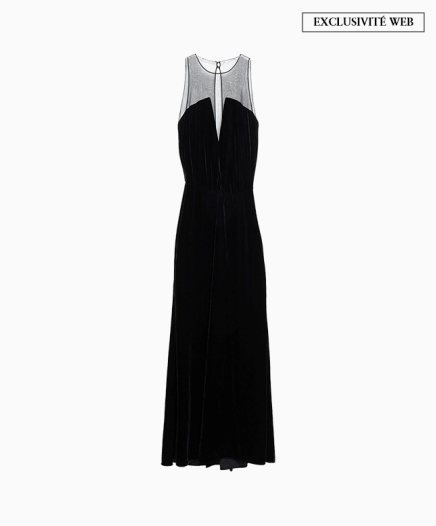 Robe velvet noire-Exclusivité web