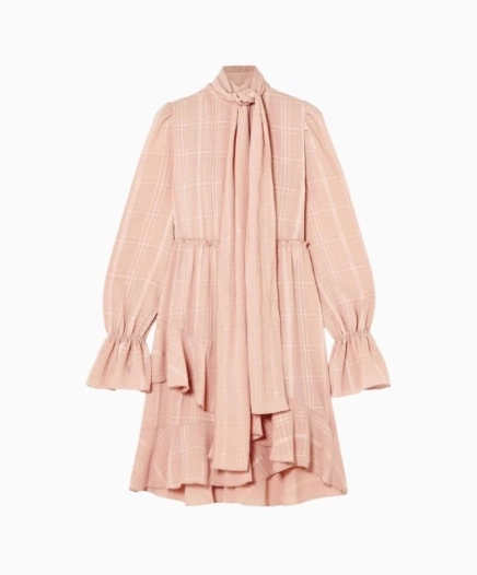 Robe Blush Ruffle Hem