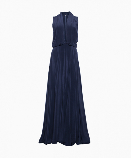 Robe Silk V Neck