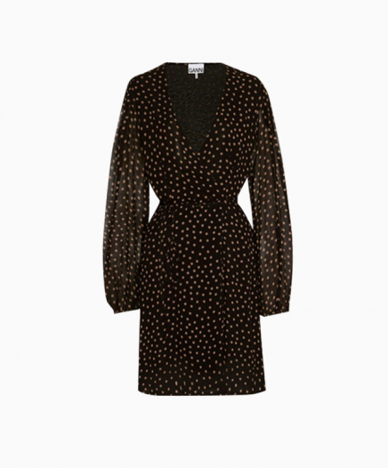Robe Polka-Dot Georgette