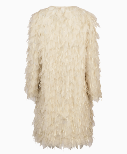 Cape Plumes Organza Circa 1993 Haute Couture