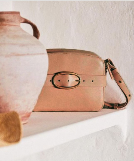 Sac Iris zippé Beige