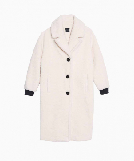Manteau Haricot Ecru
