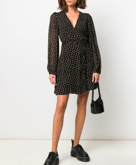 Robe Polka-Dot Georgette