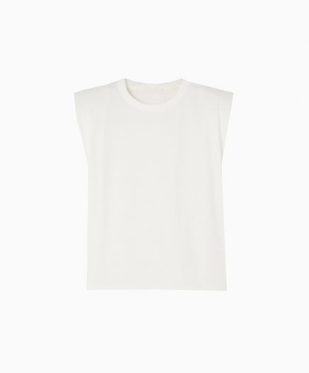 Débardeur Blanc à Épaulettes