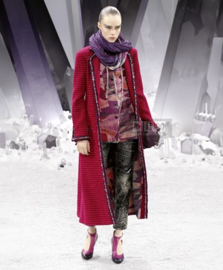 Manteau Tweed Burgundy FW 2012