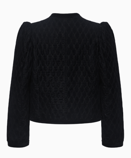 Veste Matelassée En Velours Noir Collection 1977