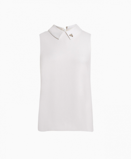 Top Broderie col claudine