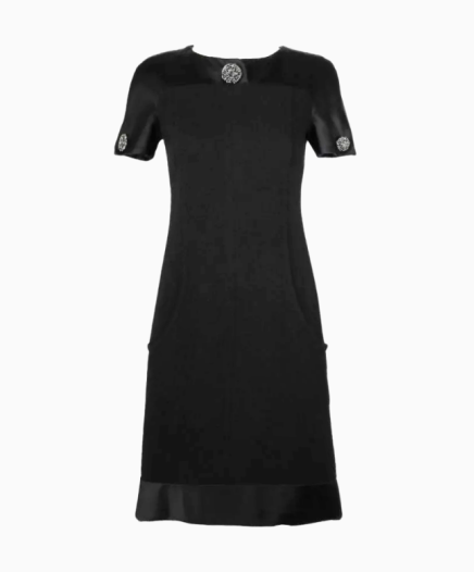 Robe Noire Boutons Gripoix FW 2015