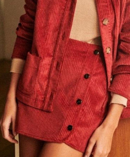 Jupe Leslie bordeaux