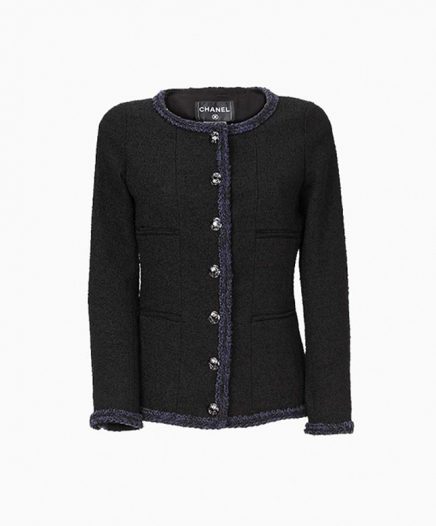 Veste Tweed Noire