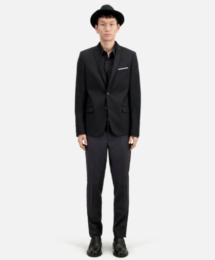 Costume Noire en Laine