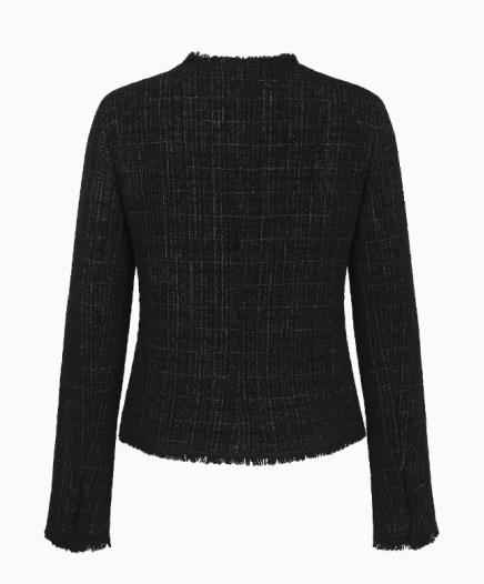 Veste Tweed Black Fringes FW2005